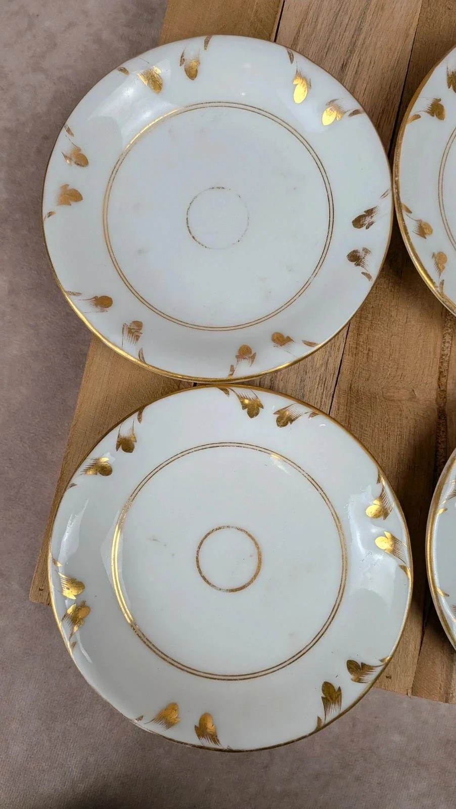 Set of 6 old Paris cups and their 6 gilded saucers – photo 7